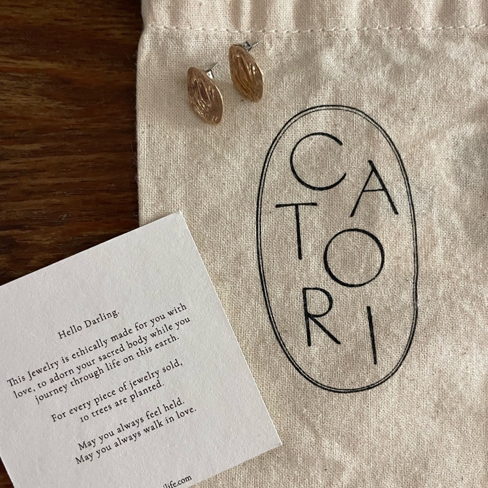 Catori Life Bronze Stud Earrings